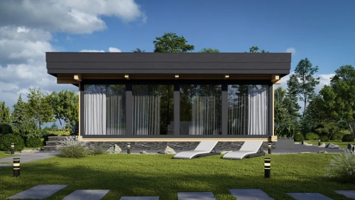 Дом из клееного бруса "Перспектива"